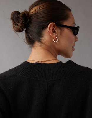 AE Whoa So Soft Cropped Button-Front Cardigan