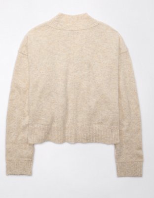 AE Whoa So Soft Cropped Button-Front Cardigan