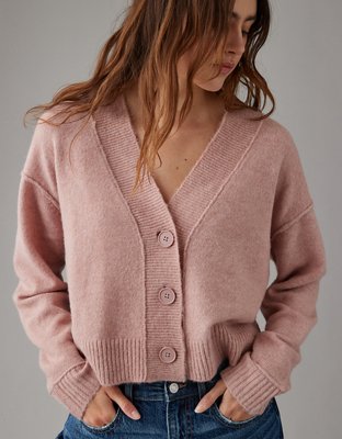 Soft Knit Cami Top And Button Cardigan Set