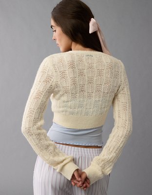 AE Wispy Knit Cropped Cardigan Coquitlam Centre