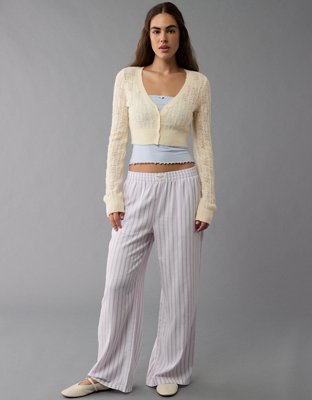 AE Wispy-Knit Cropped Cardigan