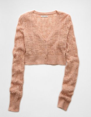 AE Wispy-Knit Cropped Cardigan