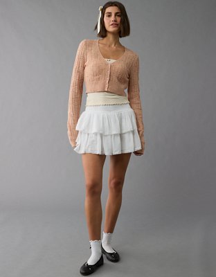 AE Wispy-Knit Cropped Cardigan