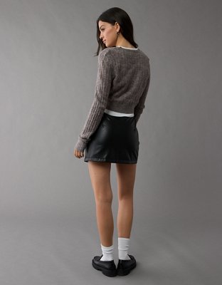 Женские кардиганы American Eagle AE Wispy-Knit Cropped Cardigan — фото 2