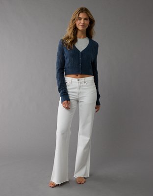 AE Wispy-Knit Cropped Cardigan