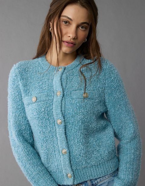 Женские кардиганы American Eagle AE Bouclé Lady Cardigan
