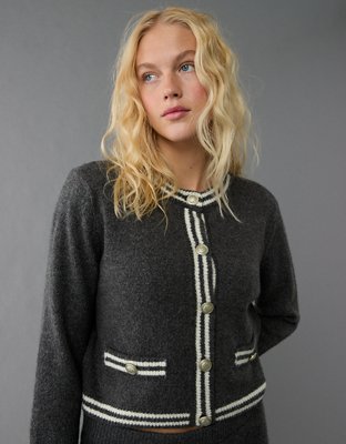 AE Whoa So Soft Crew Neck Lady Cardigan