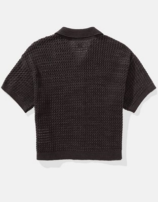 AE Cardigan Manga Corta con Cuello