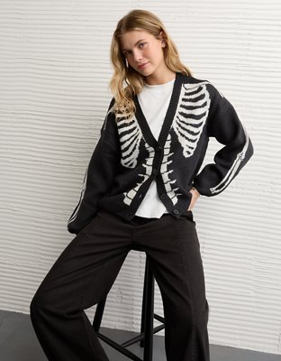 AE Whoa So Soft Skeleton Cardigan