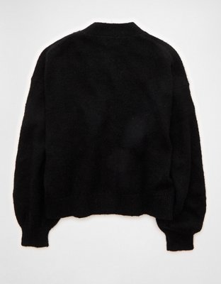 AE Cardigan con Escote V y Moño