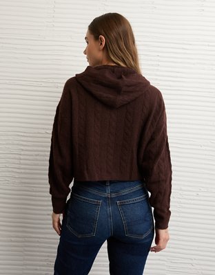 AE Whoa So Soft Cropped Zip-Up Hoodie