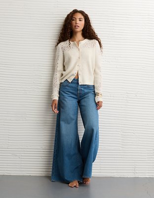 AE Knit Lace Cardigan
