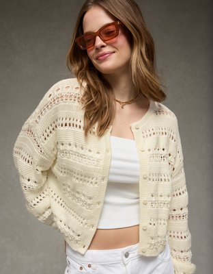 AE Open Stitch Cardigan | American Eagle