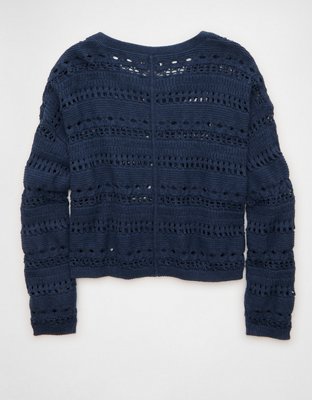 AE Open Stitch Cardigan | American Eagle
