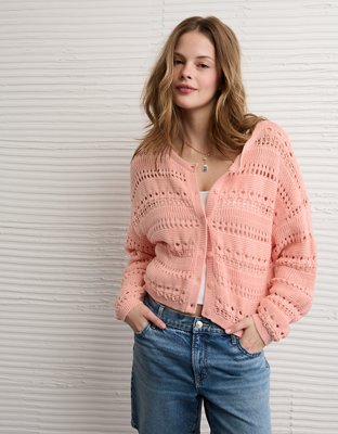 AE Open Stitch Cardigan | American Eagle