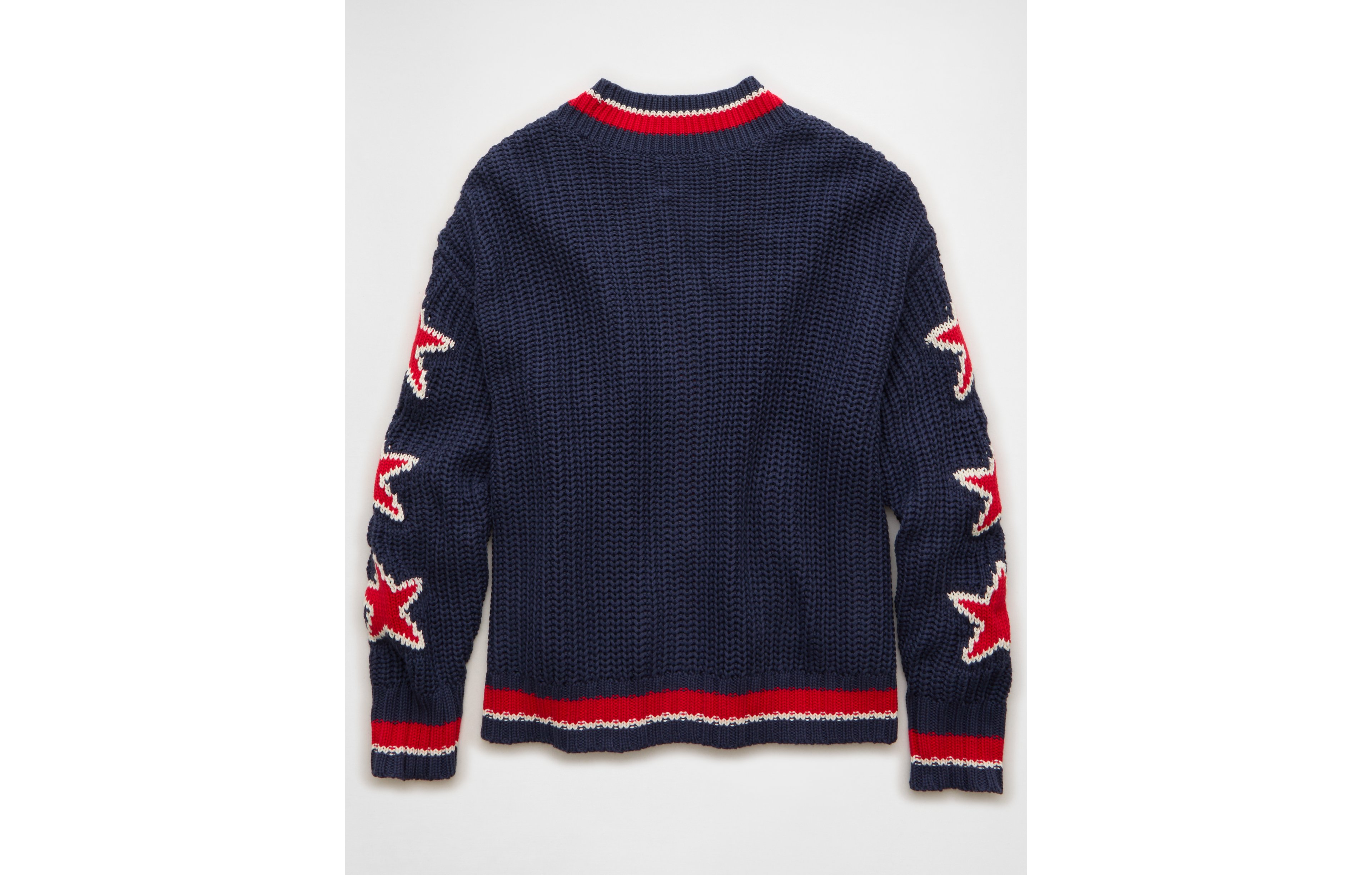 AE Oversized Star Graphic Cardigan Sweater