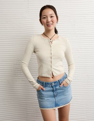 AE Button-Up Cardigan Sweater