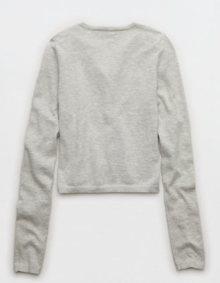 AE Classic Slim Button-Up Cardigan