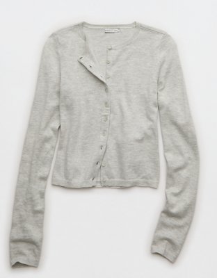 AE Classic Slim Button-Up Cardigan