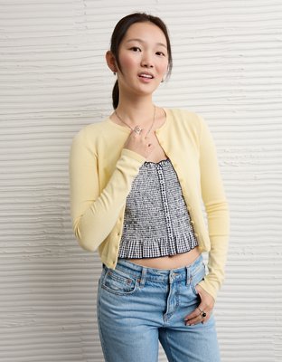 AE Classic Slim Button-Up Cardigan