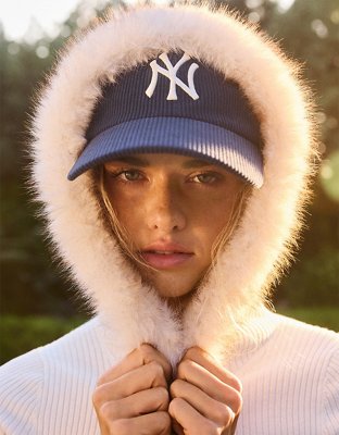 AE Faux Fur-Trim Zip-Up Sweater Hoodie