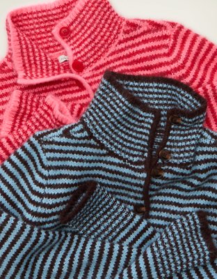 AE Mock Neck Cardigan Sweater