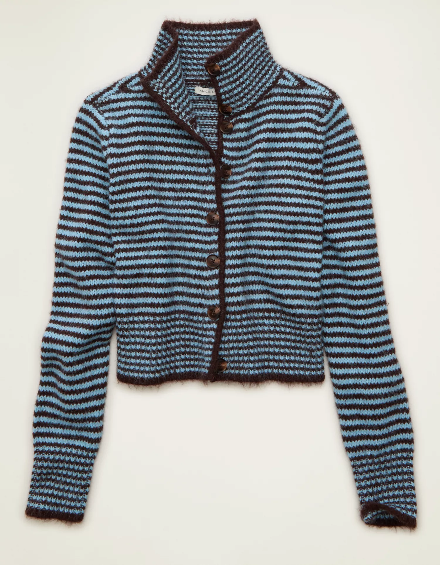 AE Mock Neck Cardigan Sweater - thumbnail 3