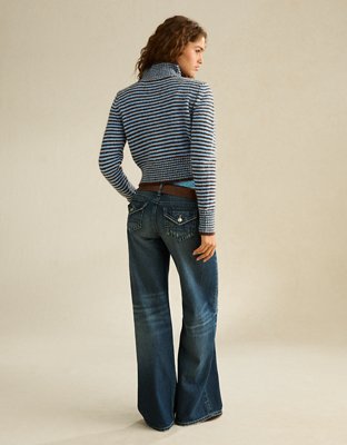 AE Mock Neck Cardigan Sweater