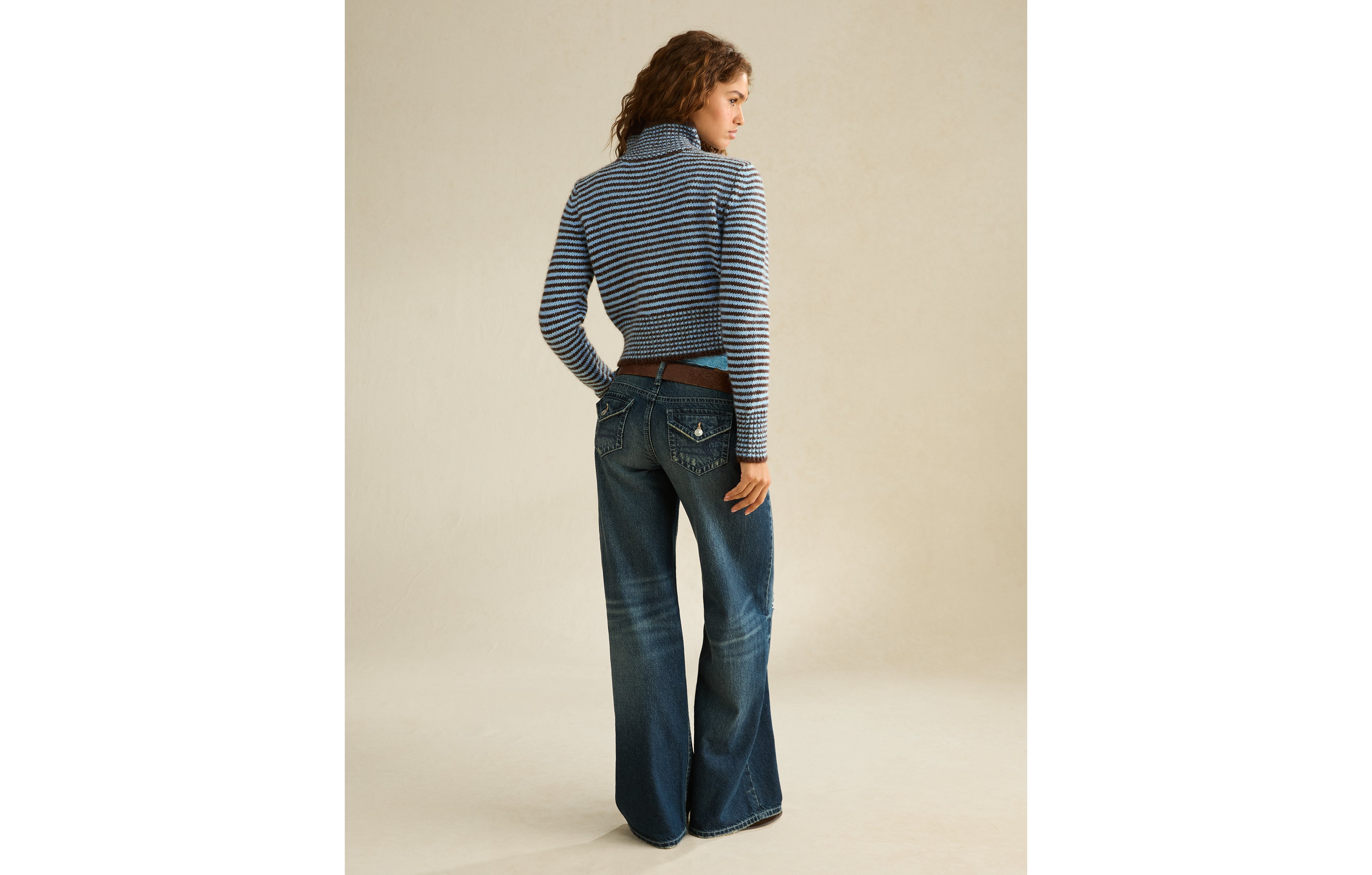 AE Mock Neck Cardigan Sweater