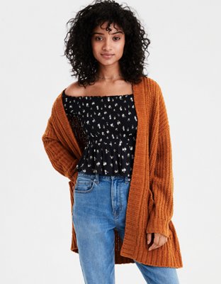 AE Ribbed Boyfriend Cardigan