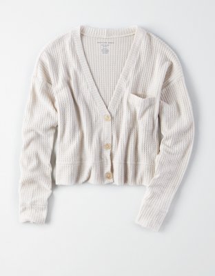 american eagle cropped cardigan