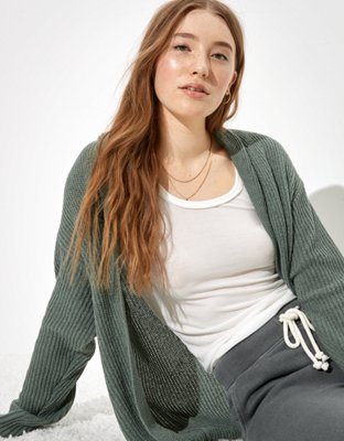 ae shawl collar cardigan