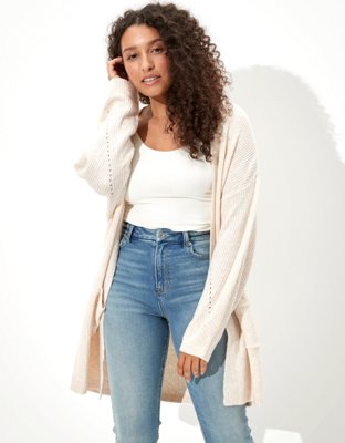 american eagle long cardigan