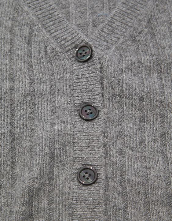 AE Cropped Dreamspun Button Up Cardigan