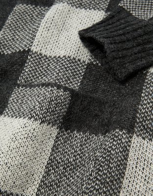 Женские кардиганы American Eagle AE Oversized Plaid Cardigan — фото 5