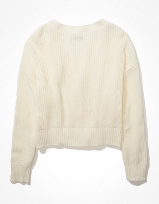 AE V-Neck Button-Up Cardigan