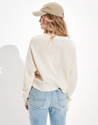 AE V-Neck Button-Up Cardigan