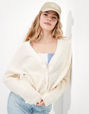 AE V-Neck Button-Up Cardigan