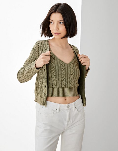 Женские кардиганы American Eagle AE Cable Knit Cardigan