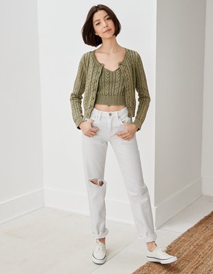 Женские кардиганы American Eagle AE Cable Knit Cardigan — фото 5