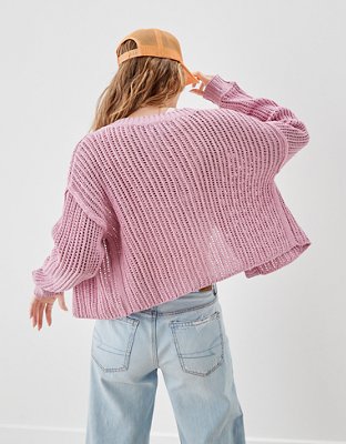 AE V-Neck Button-Up Cardigan