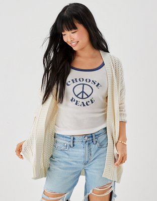 Женские кардиганы American Eagle AE Long Open Cardigan — фото 2
