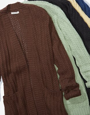 AE Long Open Cardigan