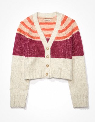 Женские кардиганы American Eagle AE Striped Cardigan — фото 4