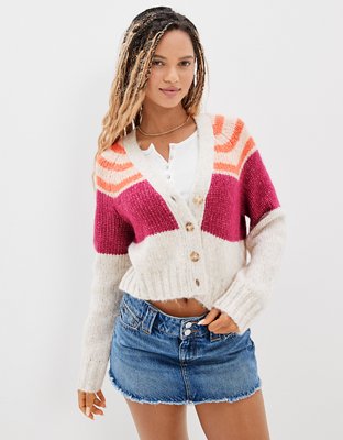 Женские кардиганы American Eagle AE Striped Cardigan — фото 2