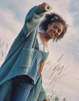 Girls shop chenille cardigan