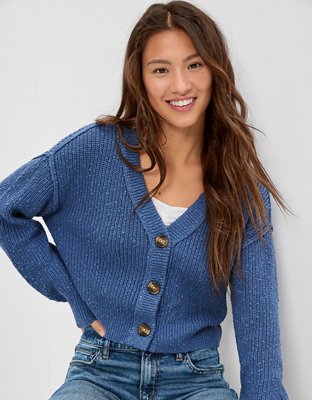 American eagle 2025 cropped cardigan