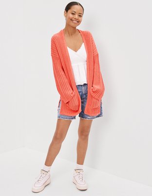 Wide sleeve outlet cardigan