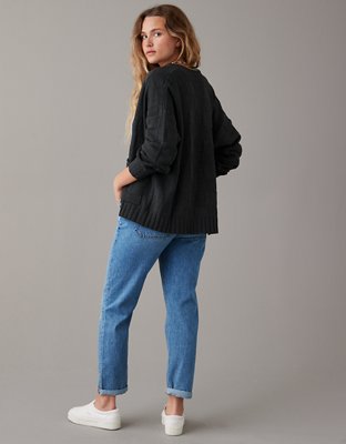 AE Checkered Knit Cardigan