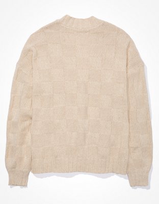 AE Checkered Knit Cardigan